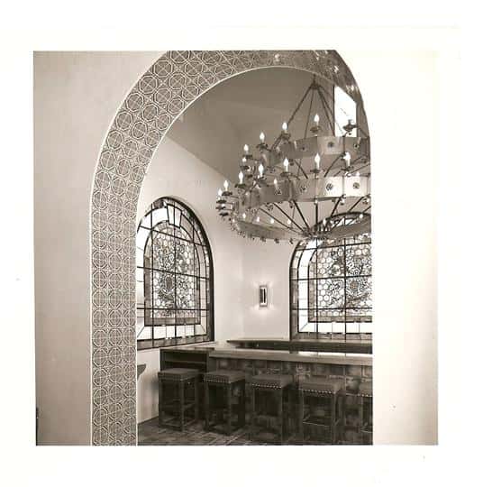 vintage interior shot of tico's restaurant