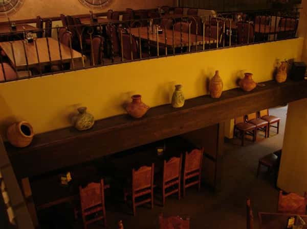 interior of tico's showcasing counters and stools