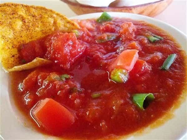Mild Salsa and Chips in a bowl