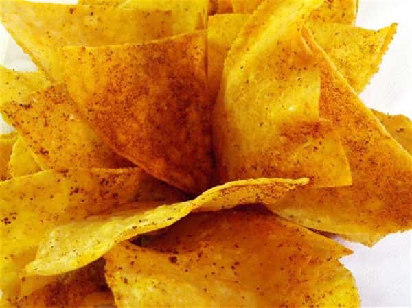 Spiced Chips in a basket