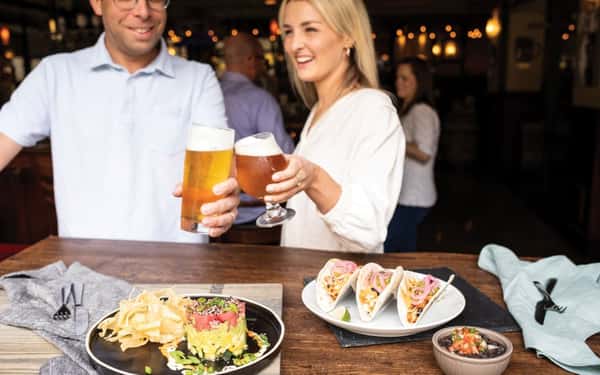 people drinking beer
