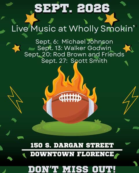 Dang it's still so hot out there! But our A/C is cold and so are our drinks. Y'all come downtown this month and check out our live music lineup! Music runs NOON to 3 each Sunday during our award-winning brunch. #florencesc #downtownflorencesc #sundayfunday