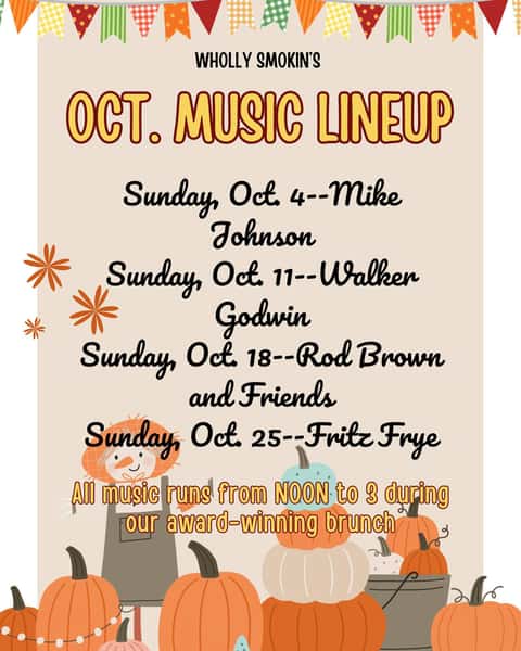 It may not feel quite like fall yet but our October music lineup is coming in like a cool breeze! Join us every Sunday for the Pee Dee's best live, local music lineup. #florencesc #downtownflorencesc #sundayfunday