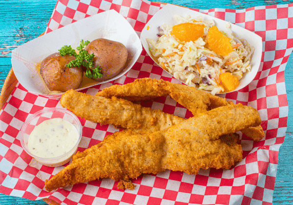 Fried Gulf Redfish