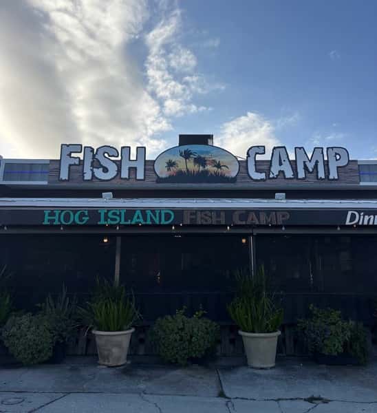 Exterior signage of restaurant