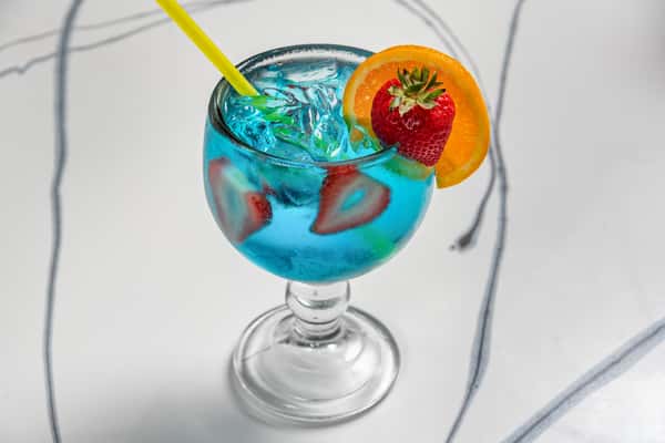 Blue Parrillas Mocktail