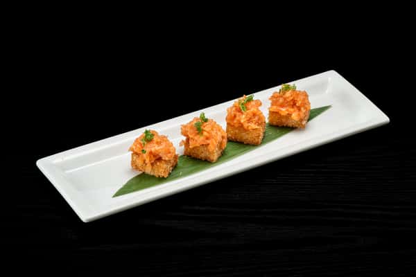 Crispy Rice with Spicy Salmon