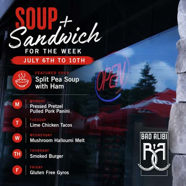 Soup and sandwiches 