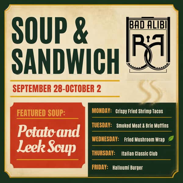 Soup and sandwiches 