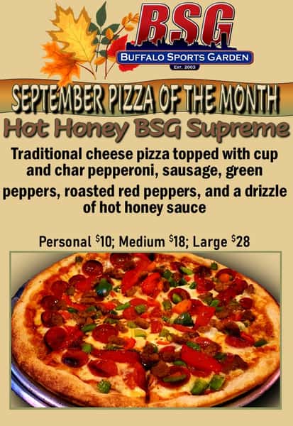 Hot Honey BSG Supreme pizza