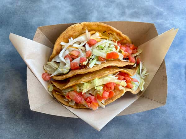 Dozen Crispy Shredded Beef Tacos (12)