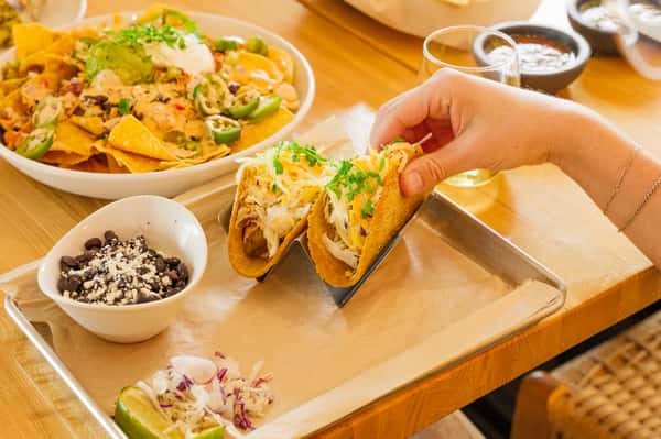 Cripsy Avocado Tacos on handmade Tortillas