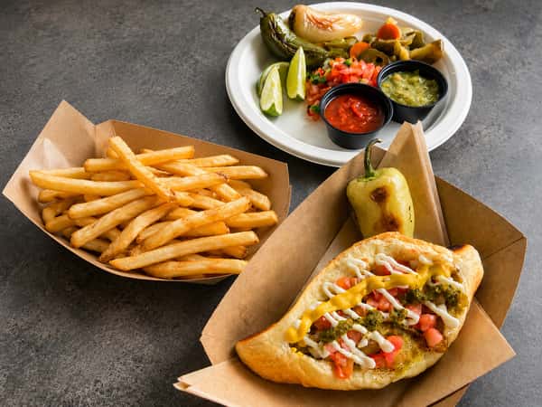(5) Combo Cinco: 1-Sonoran Dog + Fries