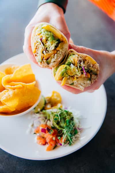 Seis Kitchen Calabacitas Burrito