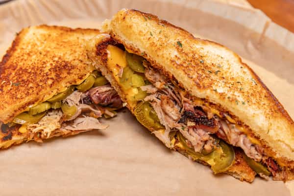 Jalapeño Pulled Pork Grilled Cheese