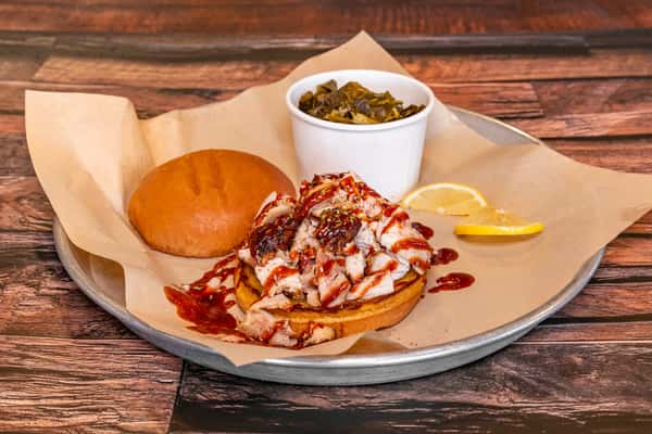 Smoked Pulled Chicken Sandwich
