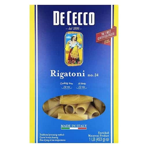 De Cecco Pasta, Rigatoni No. 24 - 1 Lb