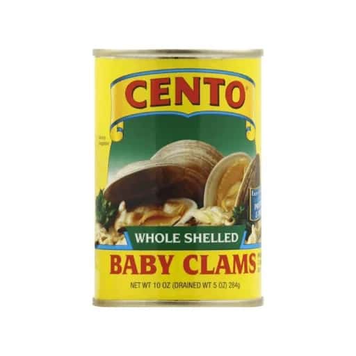 Cento Clams, Baby, Whole Shelled 10 Oz
