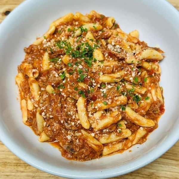 Ricotta Cavatelli with bolognese sauce