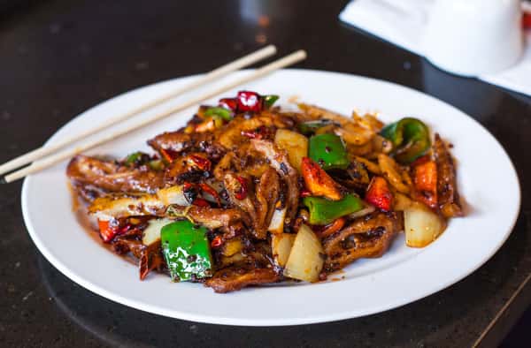 spicy Chinese pork dish