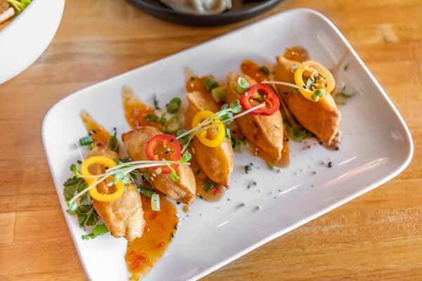 Philly Cheesesteak Dumplings