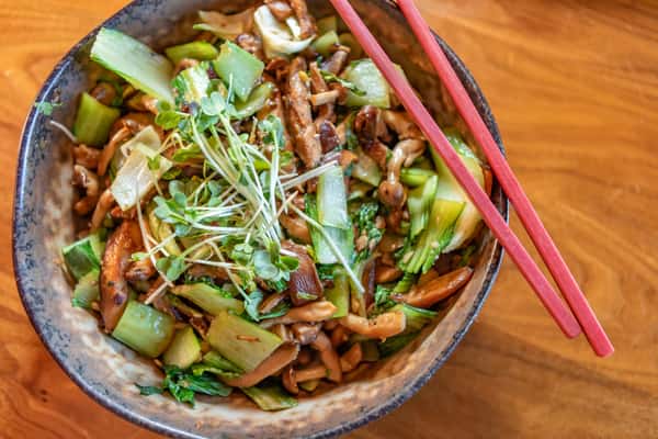Bok Choy and Shiitake Mushroom