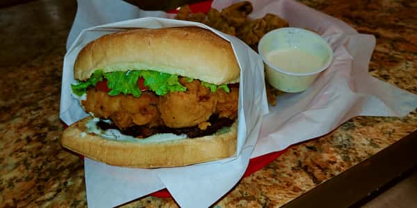 crispy chicken bacon ranch sandwich