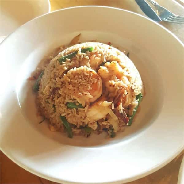 Rice heap in bowl
