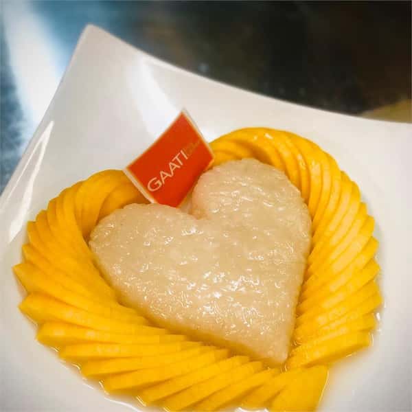 Heart shaped Thai dessert