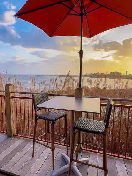 Some views are simply better enjoyed from a table at Nick’s. 🍸✨