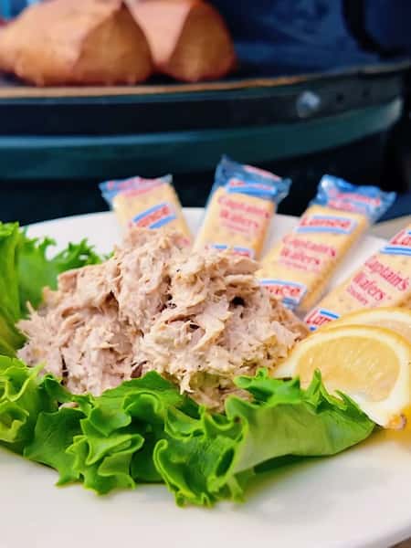 The secret is in the smoke. 🔥

Come taste the difference. Start your next dockside meal with our Smoked Tuna Dip!

Our legendary Smoked Tuna Dip starts with fresh Yellowfin tuna, carefully smoked in-house on the Big Green Egg. This signature smoking technique infuses every bite with a rich, distinctive flavor that sets it apart from your ordinary tuna dip.