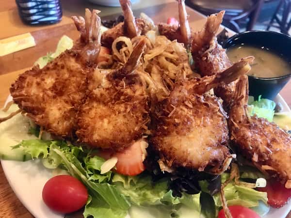 Coconut Shrimp Salad