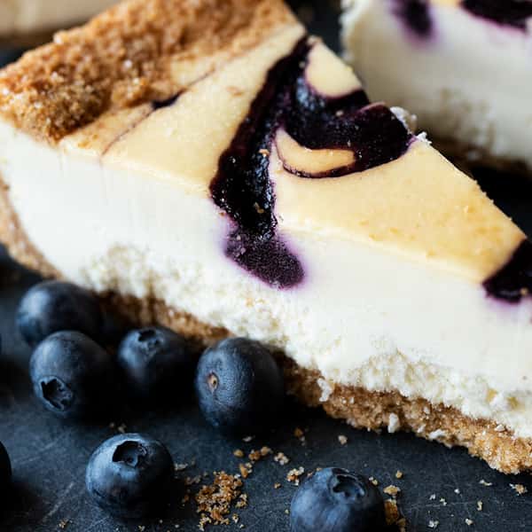Blueberry Creme Brulee Cheese Cake
