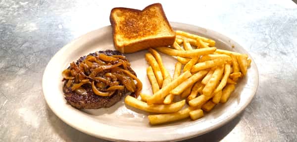 Hamburger Steak with Onions Plate