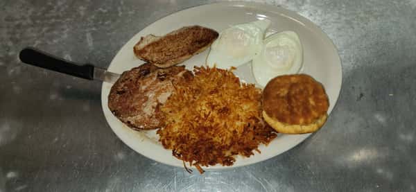 Pork Chop and Eggs