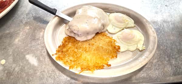 Chicken Fried Chicken and Eggs