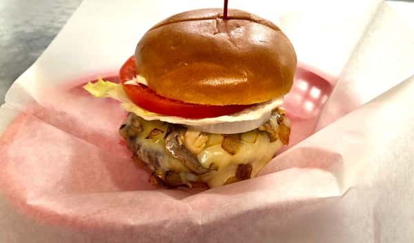 Mushroom Swiss Burger