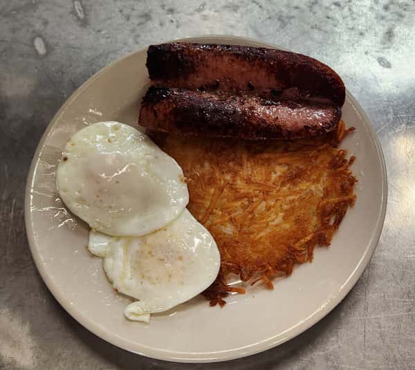 2 Egg Breakfast with Smoked Sausage