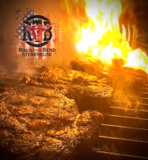 steak on grill