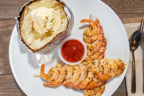 Grilled Shrimp on a Skewer