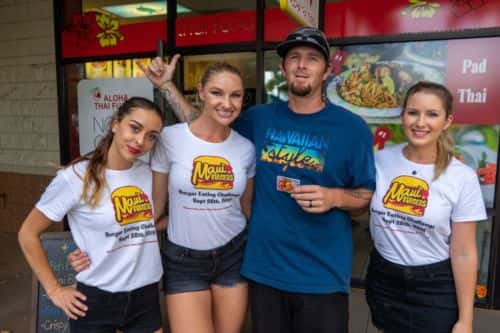 burger eating competition contestant