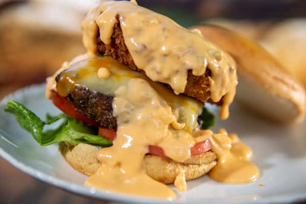 Ono Grindz Stuffed Burger