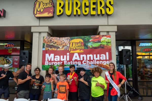 group of kids with Mrs. USA