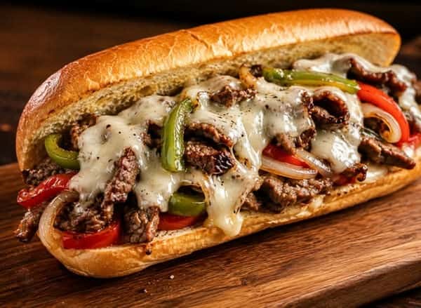 Philly Steak Grilled Cheese Sandwich