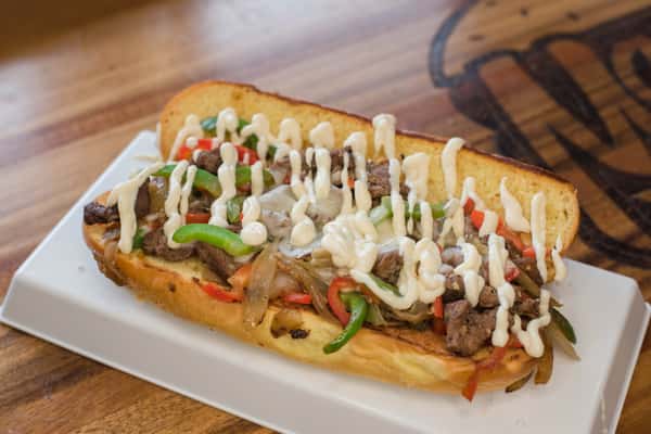 Philly Steak Grilled Cheese Sandwich