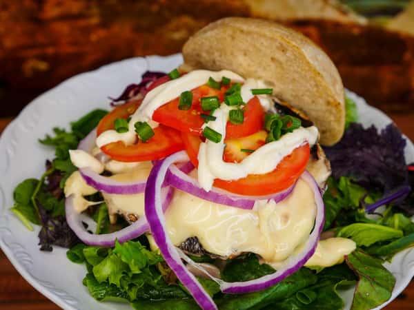 Garlic Portobello Mushroom Burger