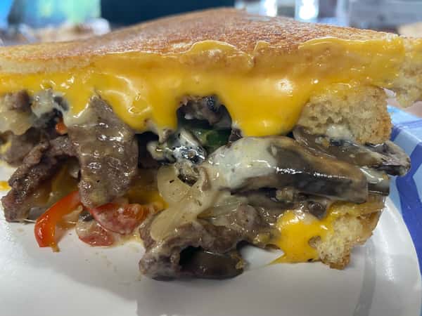 Maui Gouda Grilled Cheese Sandwich Burger