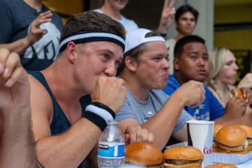 burger eating competition