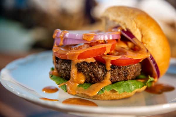 Maui Lava Flow Stuffed Burger 1/2 pound