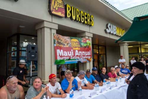burger eating competition